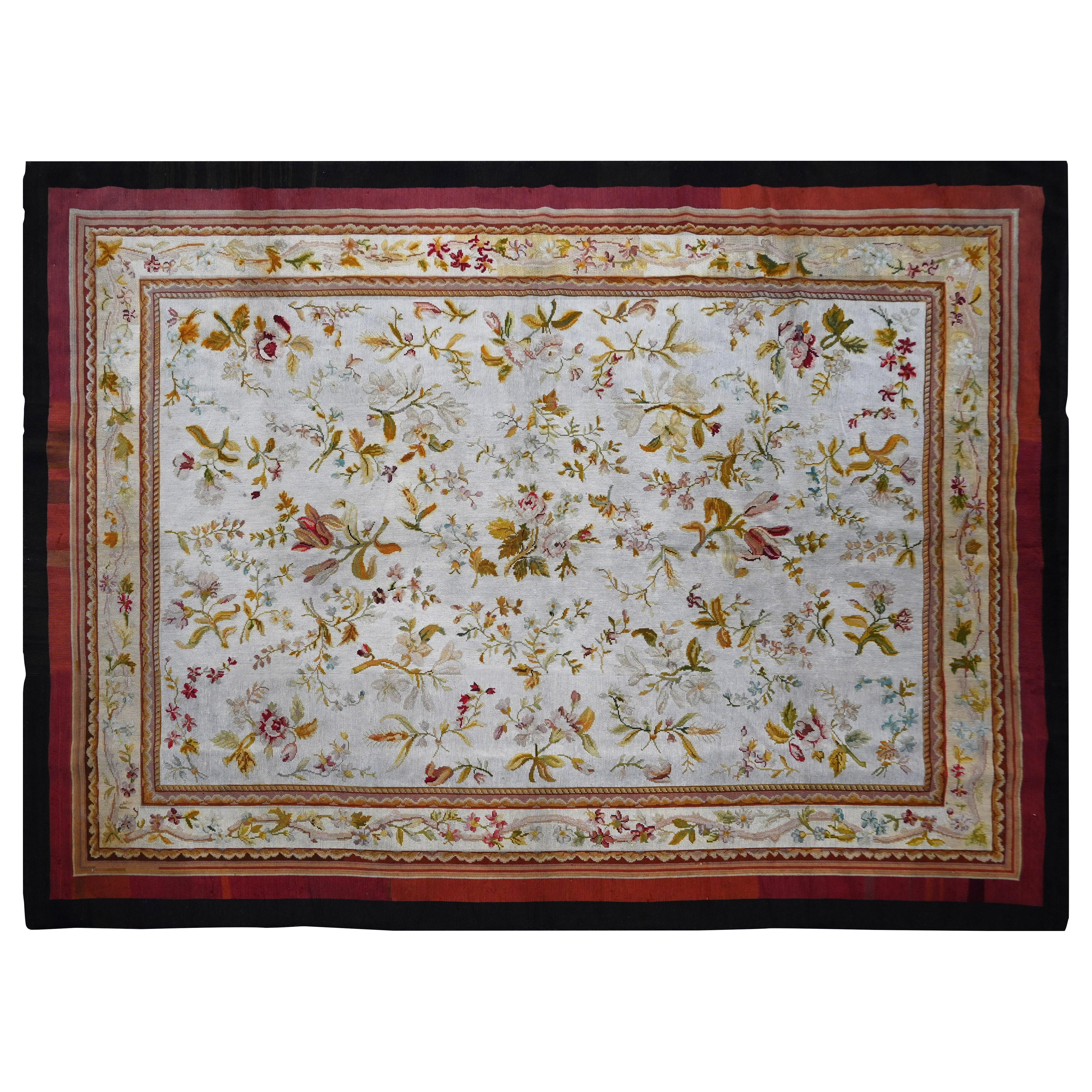 Tappeti francesi a punta d'ago del XIX secolo - 287x150cm - N° 1551