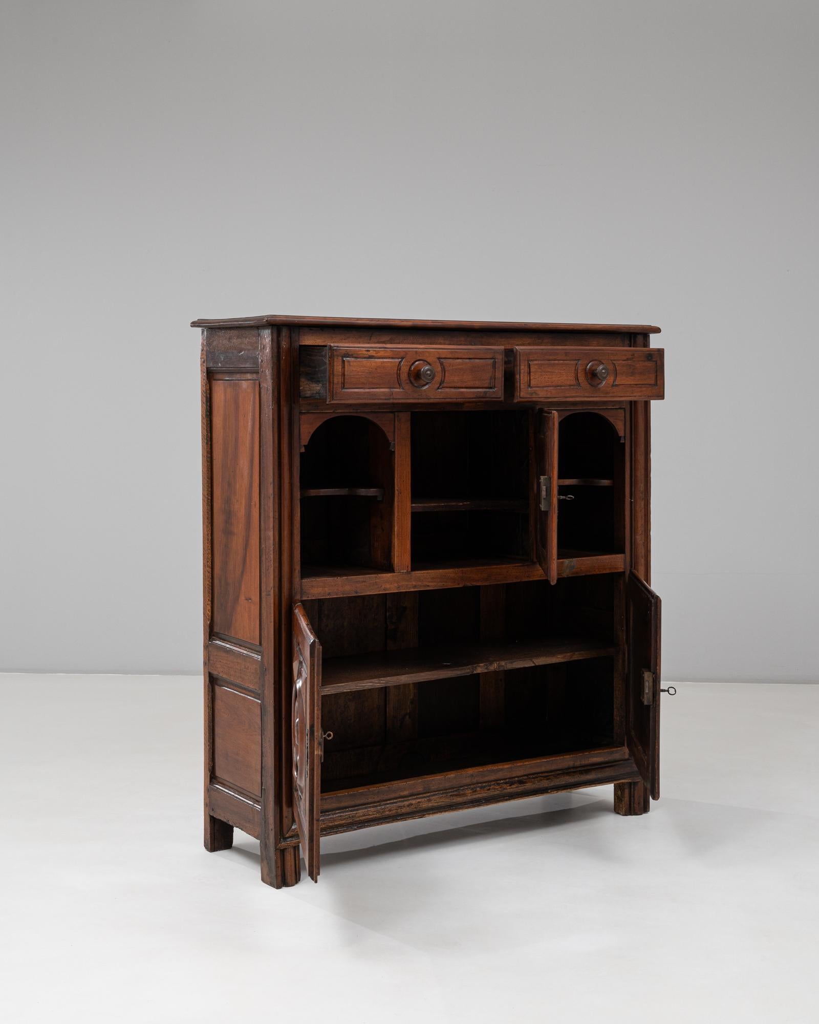 Buffet francese neo-basco del XIX secolo in legno con patina originale in vendita 10