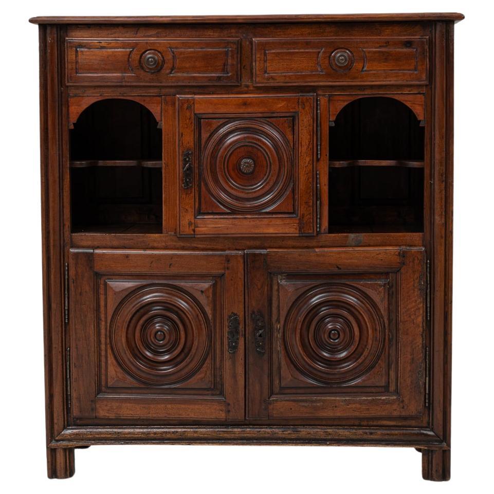 19th Century French Neo-Basque Wooden Buffet in Original Patina
