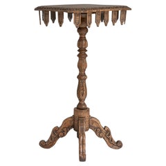 19th Century French Neo-Gothic Carved Table
