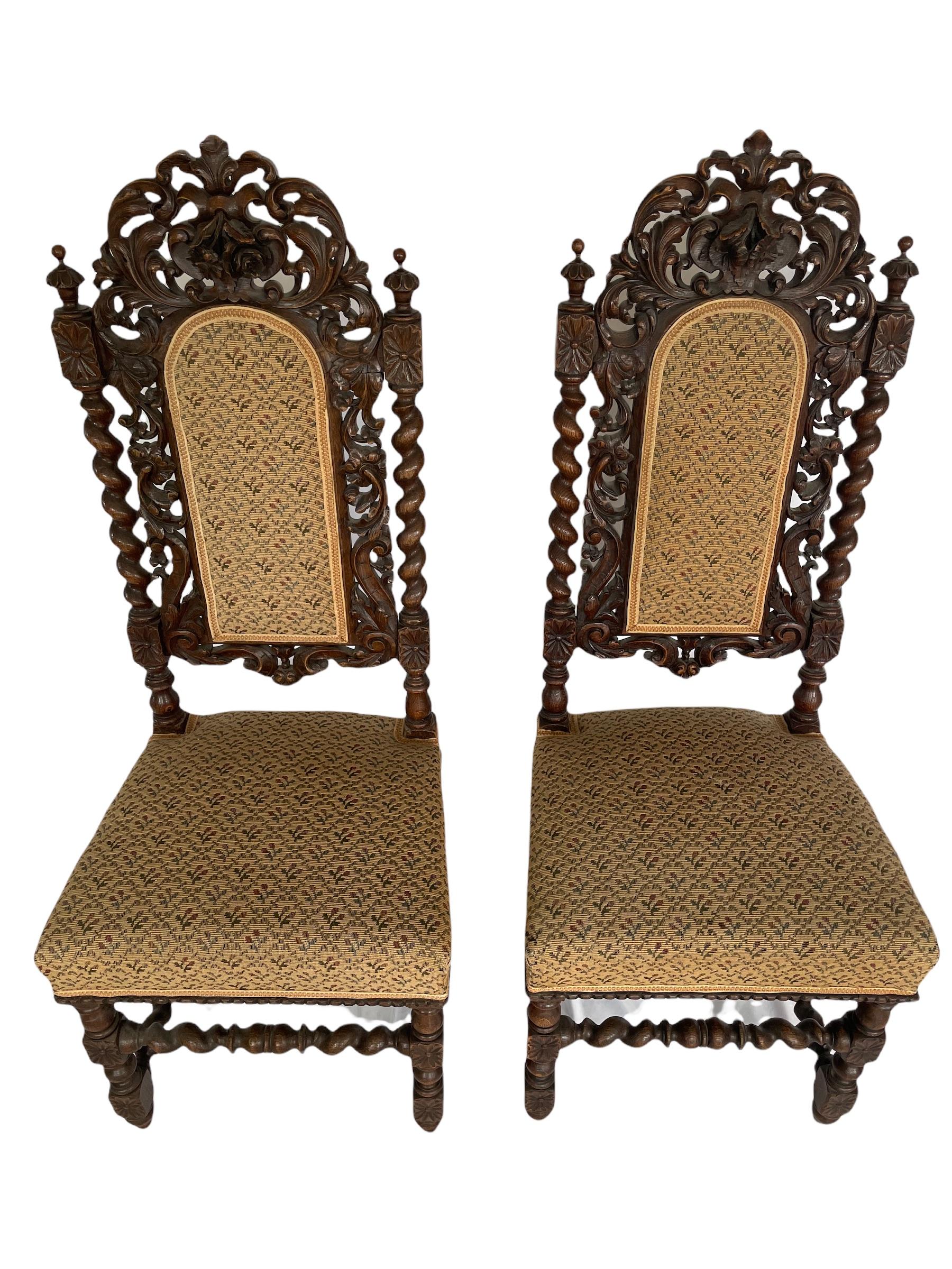 Renaissance Revival 19th Century French Neo Renaissance Chairs For Sale