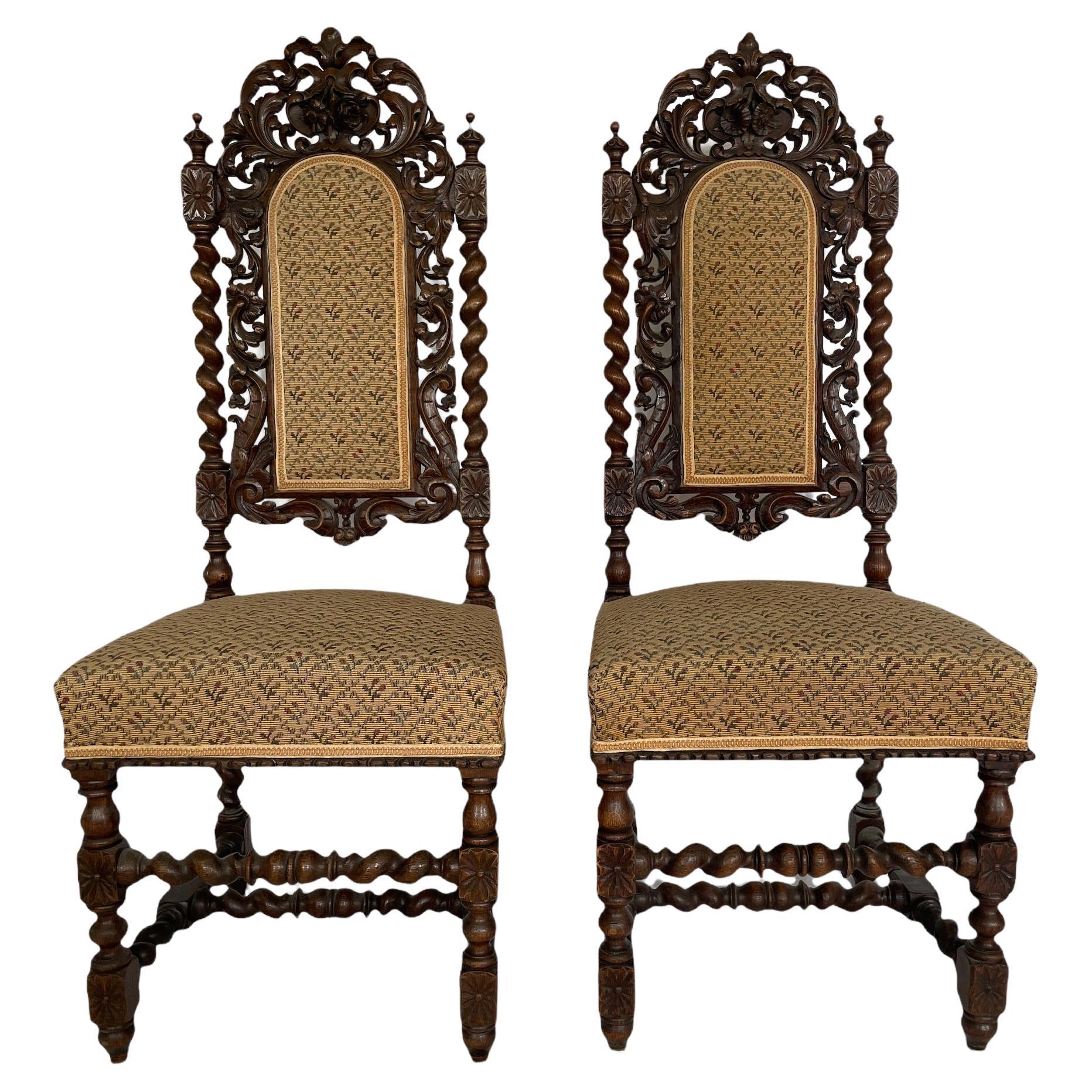 19th Century French Neo Renaissance Chairs For Sale