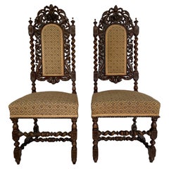 Französische Neorenaissance-Stühle des 19. Jahrhunderts