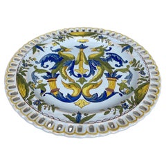 19th Century French Neo Renaissance Griffins Reticulated Plate