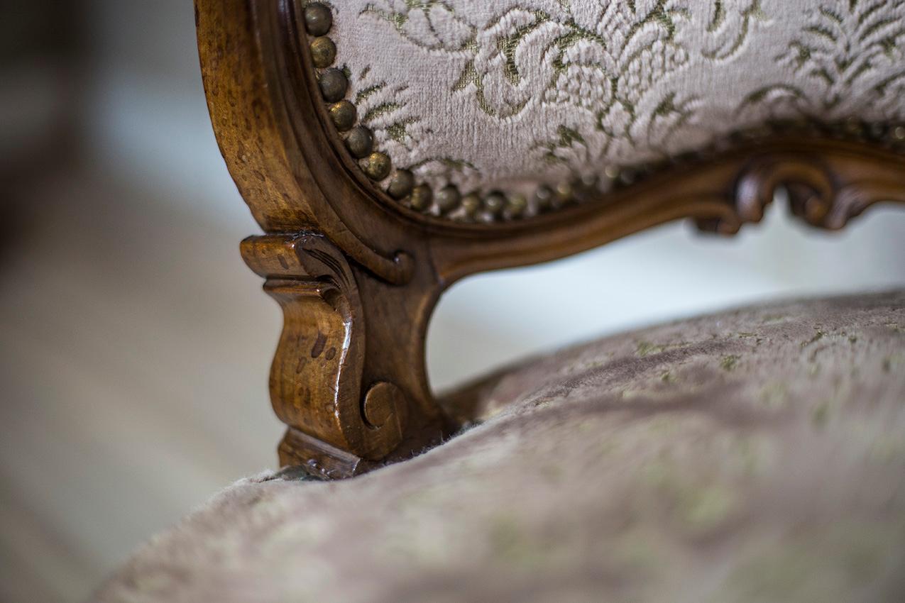 19th Century French Neo-Rococo Armchair For Sale 4