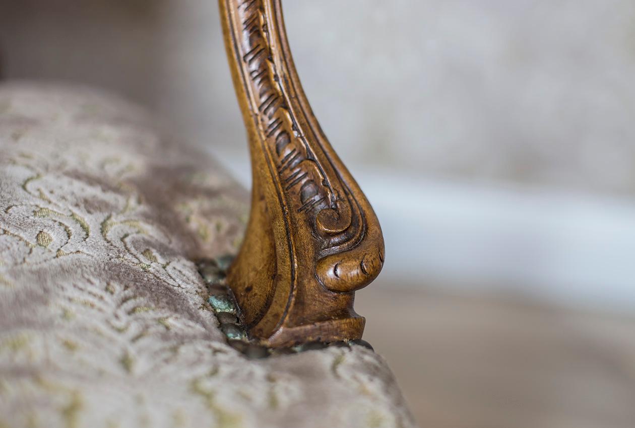 Rococo Revival 19th Century French Neo-Rococo Armchair For Sale