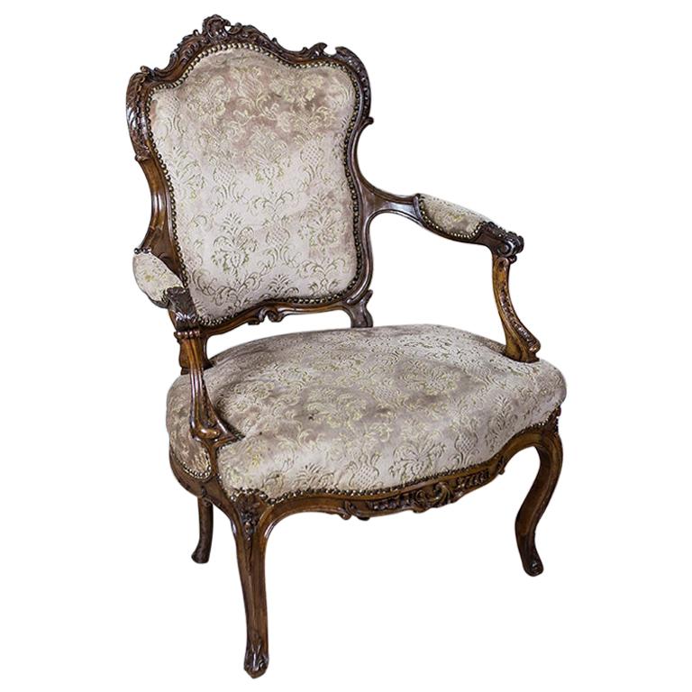 19th Century French Neo-Rococo Armchair For Sale