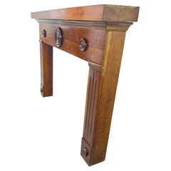 19th century French Neoclassic fireplace mantle piece.