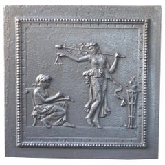 19th Century French Neoclassical 'Allegory of Music' Fireback