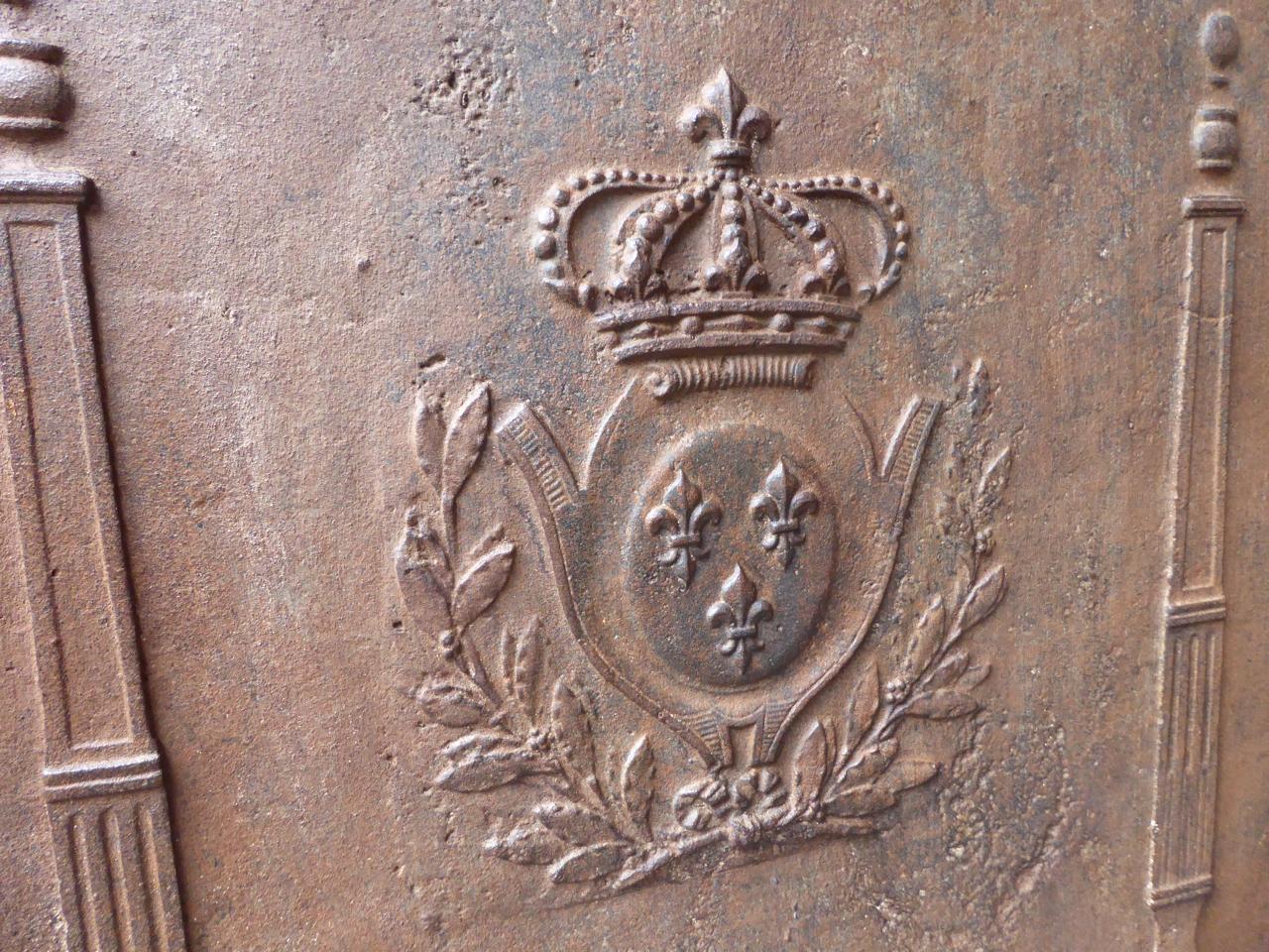 19th Century French Neoclassical 'Arms of France' Fireback 3
