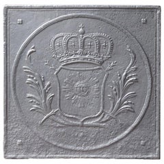 19th Century French Neoclassical 'Arms of France' Fireback