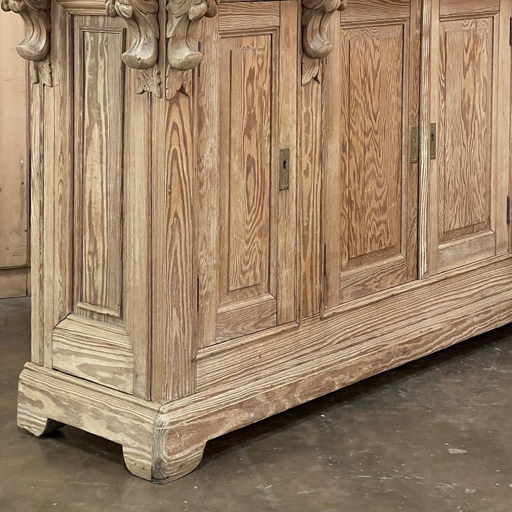 19th Century French Neoclassical Bar ~ Counter with Carrara Marble Top For Sale 5