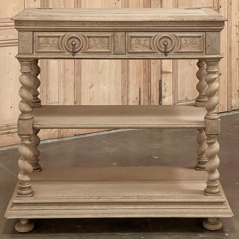 Renaissance Revival 19th Century French Neoclassical Barley Twist Dessert Buffet, Server For Sale