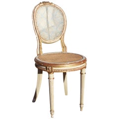 Antique 19th Century French Neoclassical Cane Back Chair
