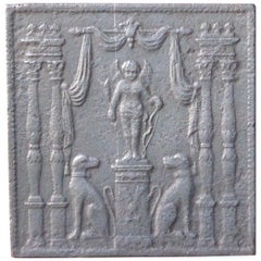 19th Century French Neoclassical 
Decorative
 Fireback / Backsplash