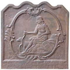 Parafuoco francese neoclassico 'Diana' del XIX secolo