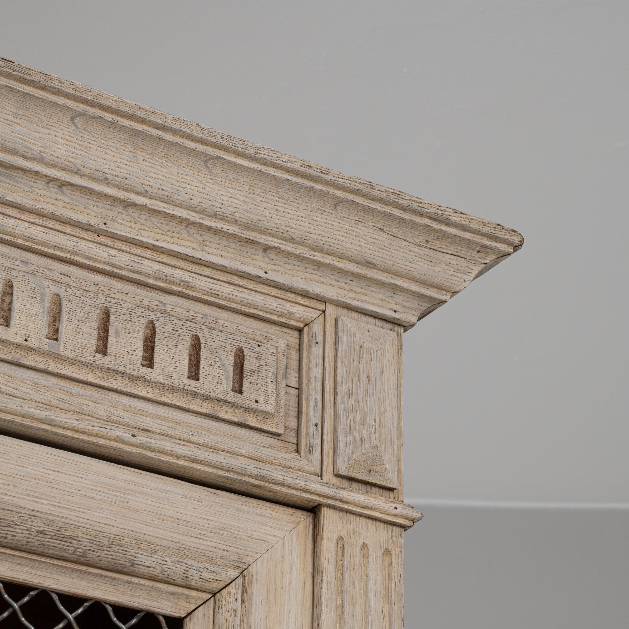 19th Century French Neoclassical Display Cabinet with Wire Doors For Sale 9