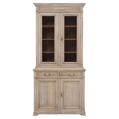 19th Century French Neoclassical Display Cabinet with Wire Doors