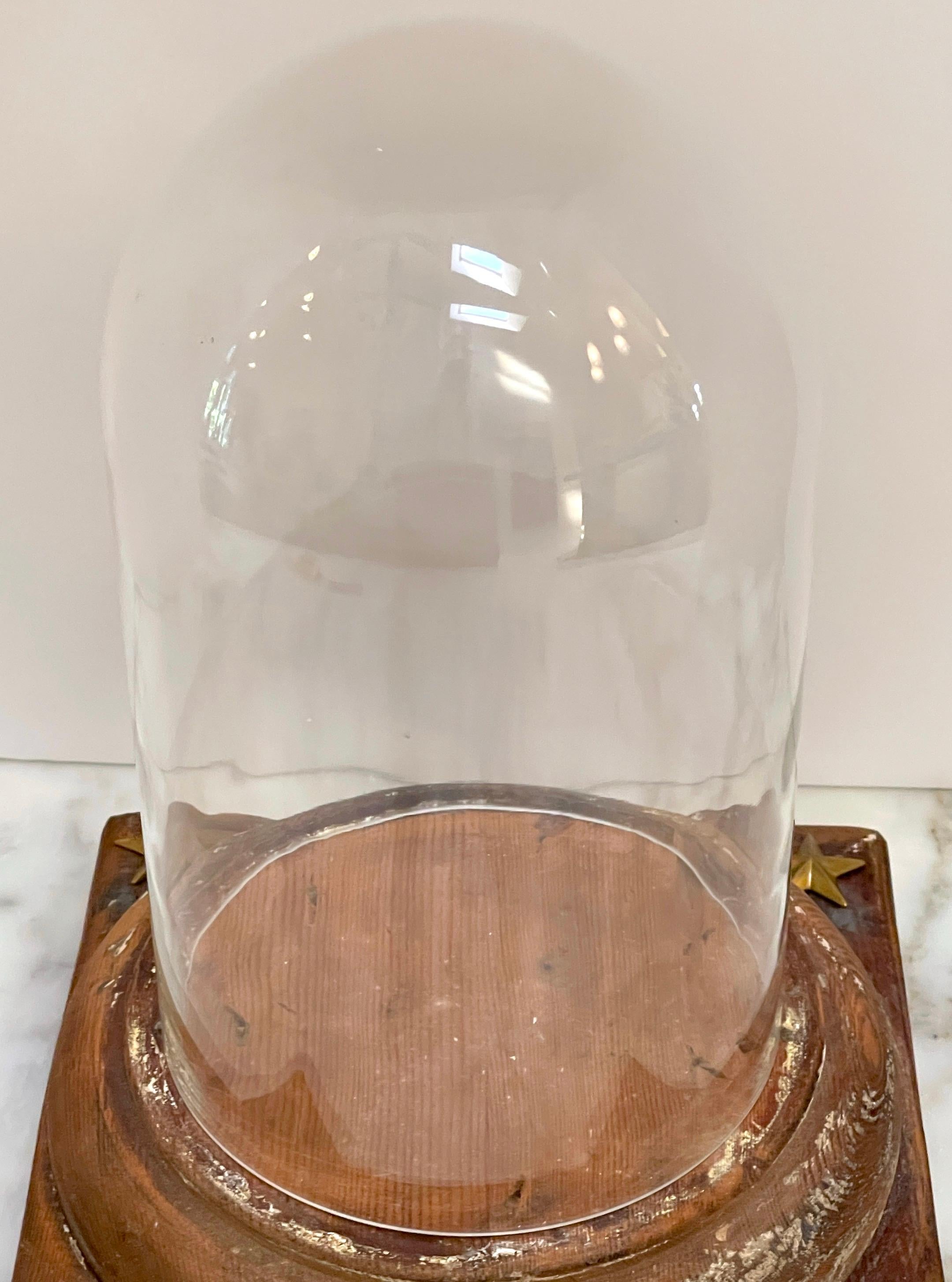 antique glass cloche