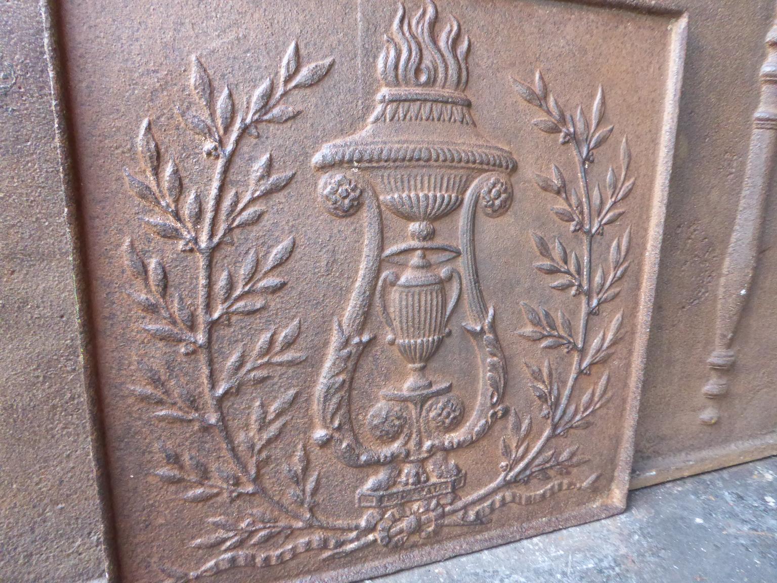 19th Century French Neoclassical Fireback 2