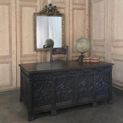 19th Century French Neoclassical Gilded Mirror with Dragons