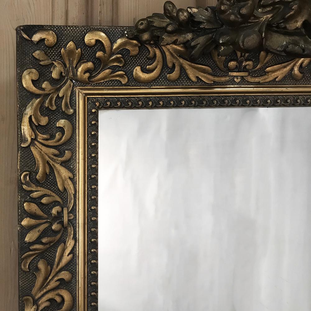 19th Century French Neoclassical Gilded Mirror with Dragons 2