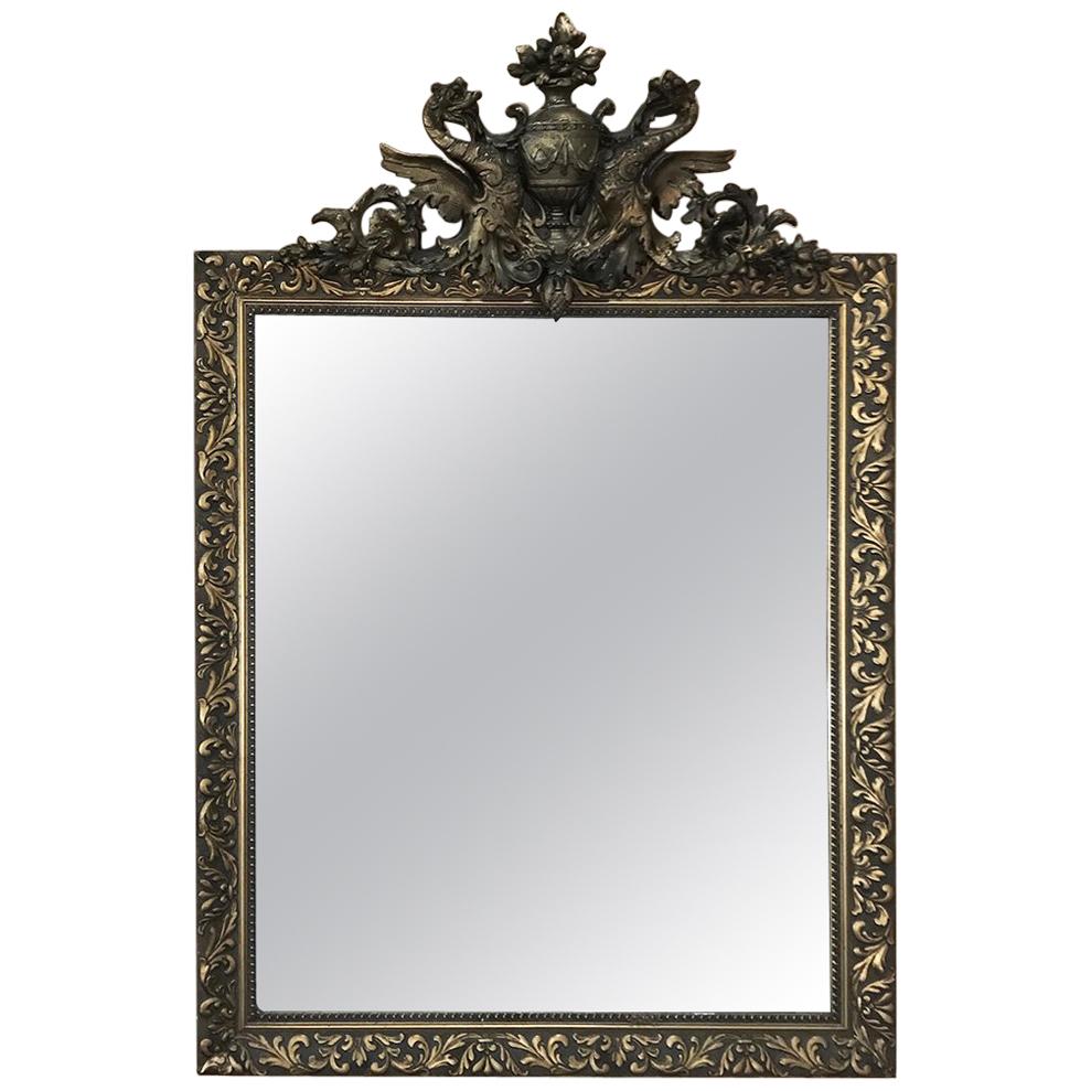 19th Century French Neoclassical Gilded Mirror with Dragons