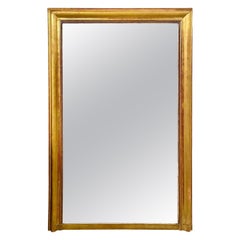 19th Century French Neoclassical Giltwood Trumeau Mirror