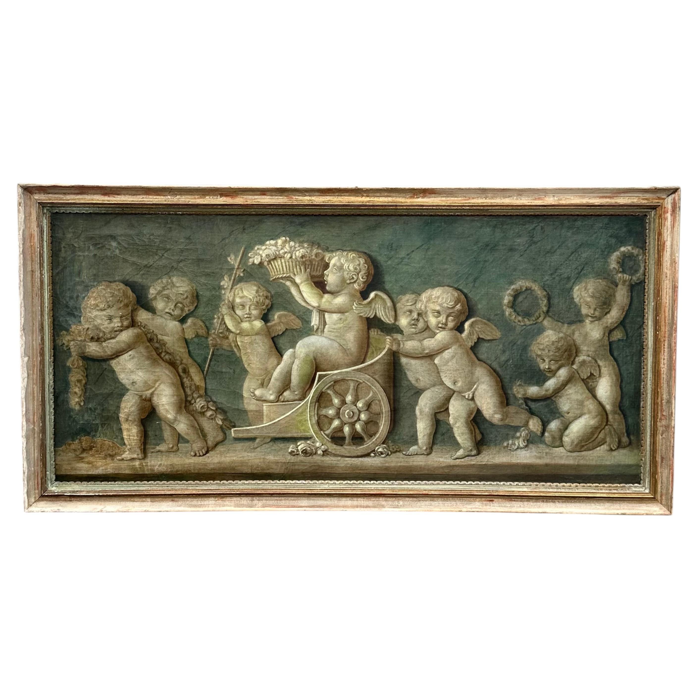 19th Century French Neoclassical Grisaille Painting