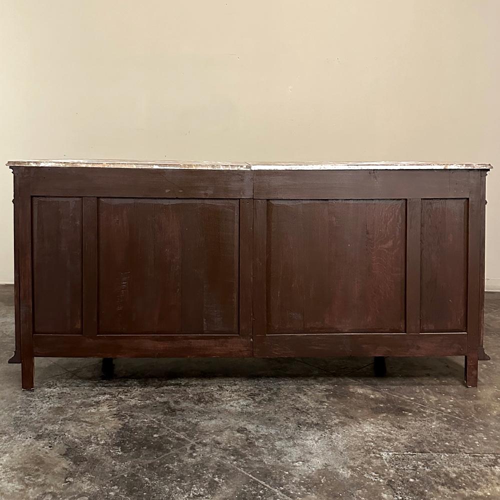Buffet neoclassico francese del XIX secolo Luigi XVI con piano in marmo ~ Credenza in vendita 12