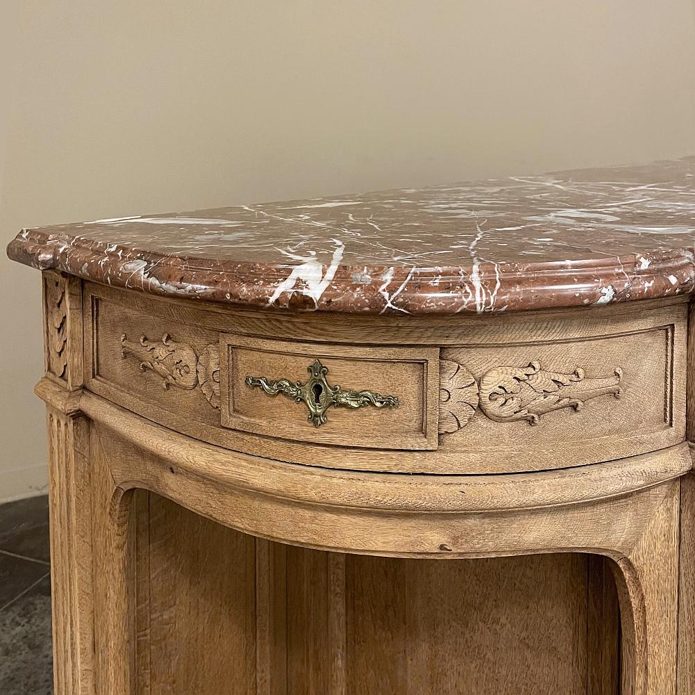 19th Century French Neoclassical Marble Top Buffet For Sale 8