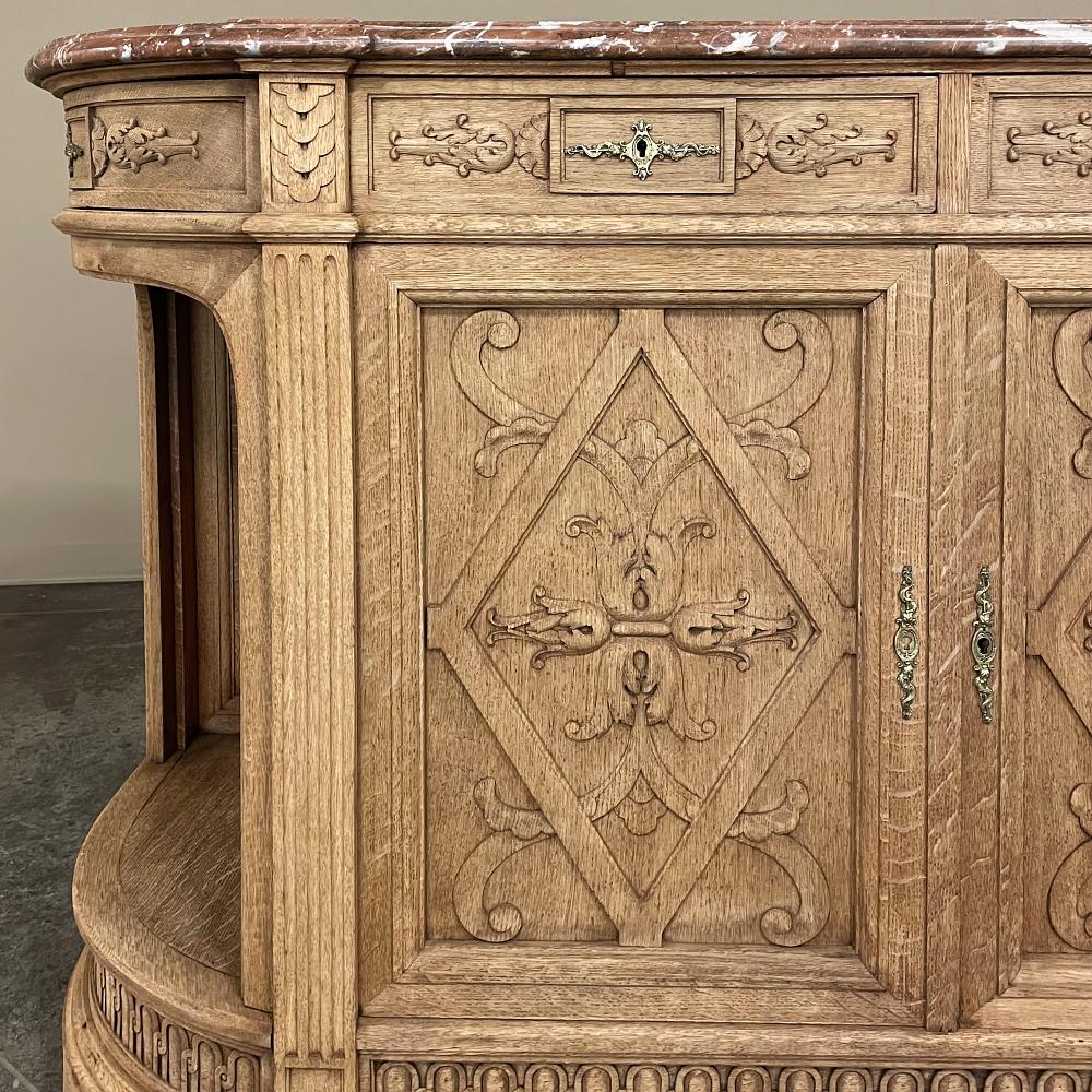 19th Century French Neoclassical Marble Top Buffet For Sale 1
