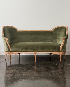 19th Century French Neoclassical Oak Settee