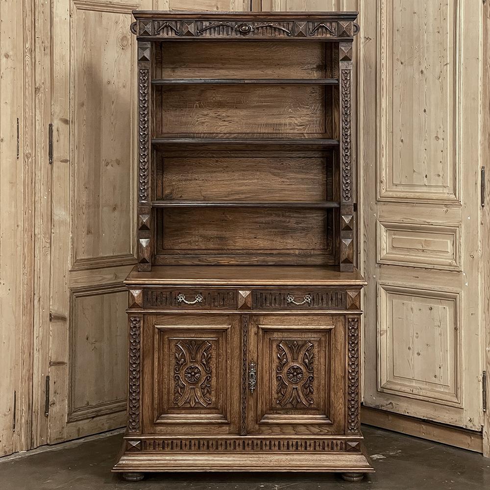 Neoclassical Revival 19th Century French Neoclassical Open Bookcase For Sale