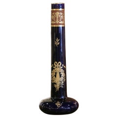 19th Century French Neoclassical Painted and Gilt Porcelain Vase