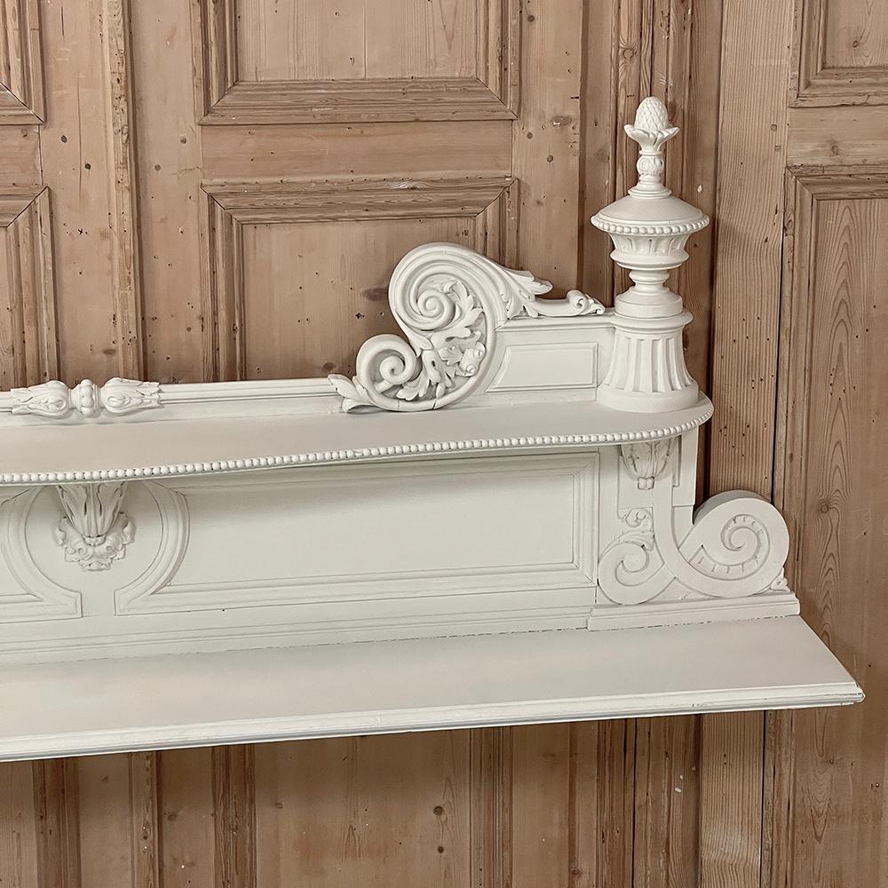 19th Century French Neoclassical Painted Wall Shelf ~ Mantel 1