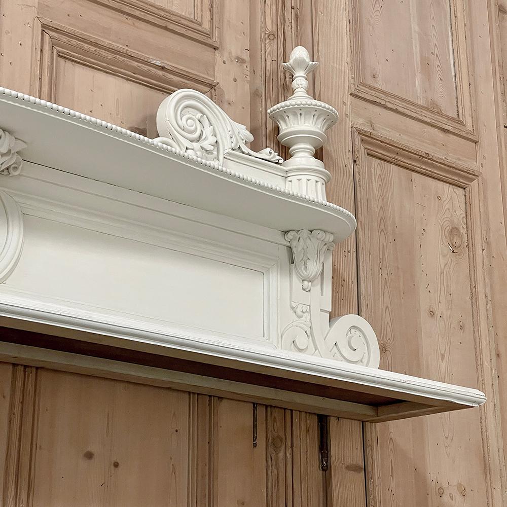 19th Century French Neoclassical Painted Wall Shelf ~ Mantel 9