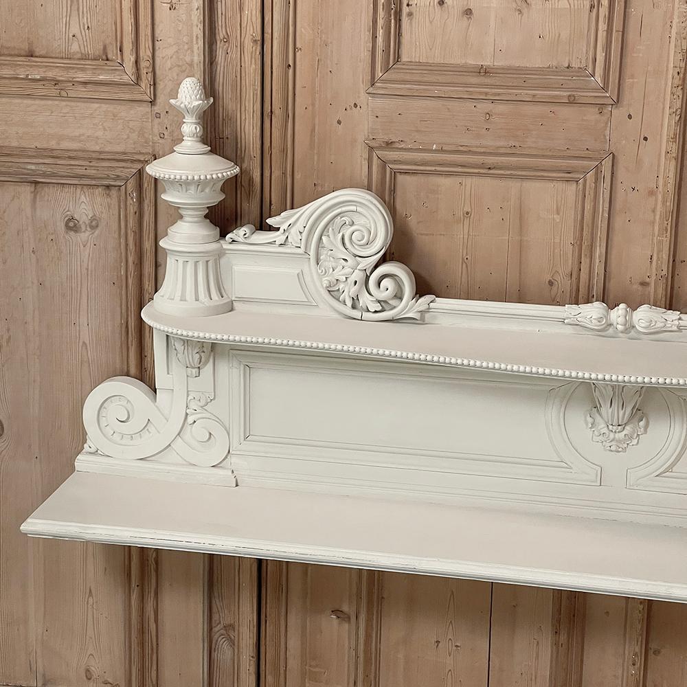 Late 19th Century 19th Century French Neoclassical Painted Wall Shelf ~ Mantel