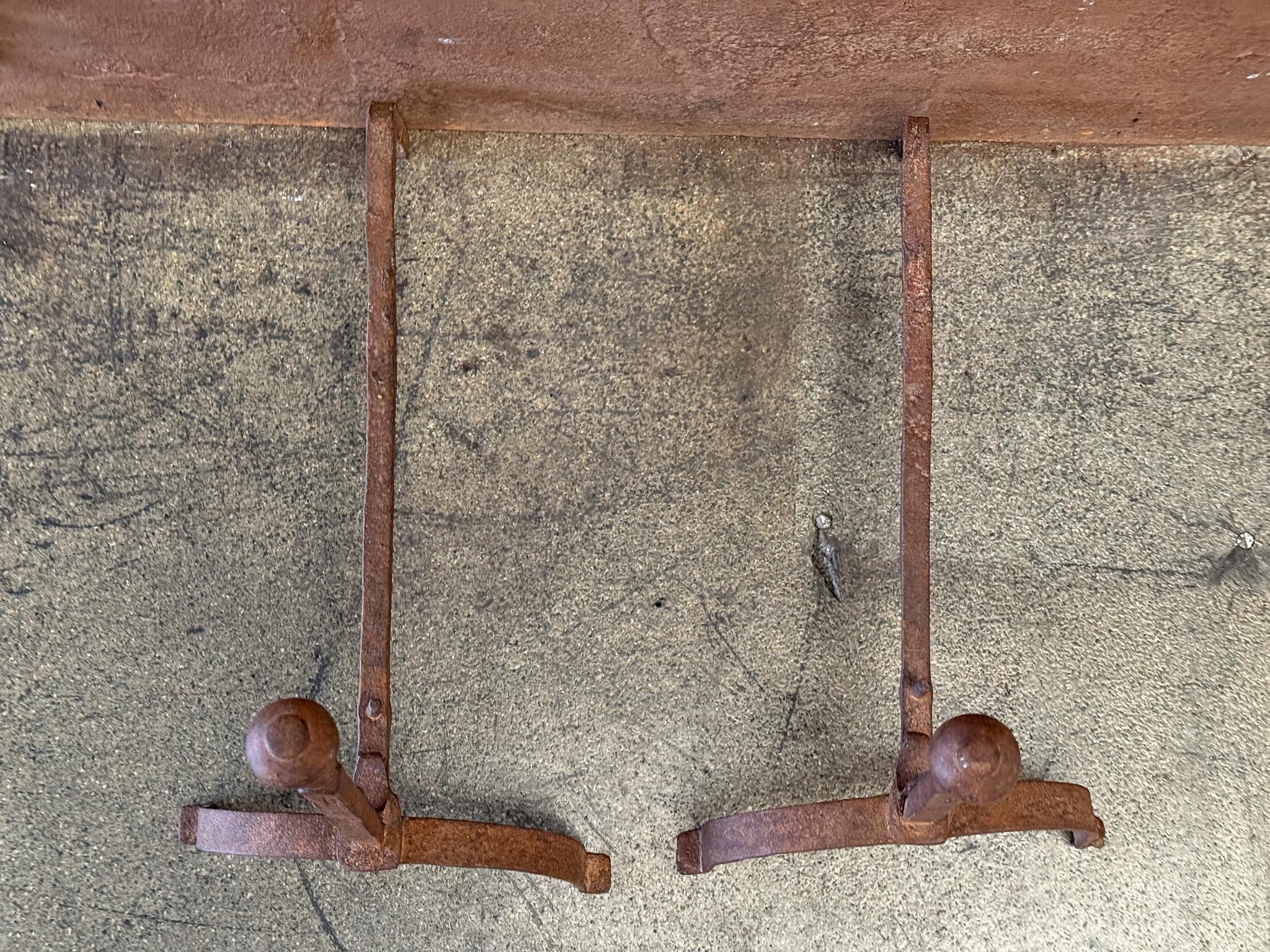 19th Century French Neoclassical Period Andirons or Firedogs In Good Condition For Sale In Soest, NL
