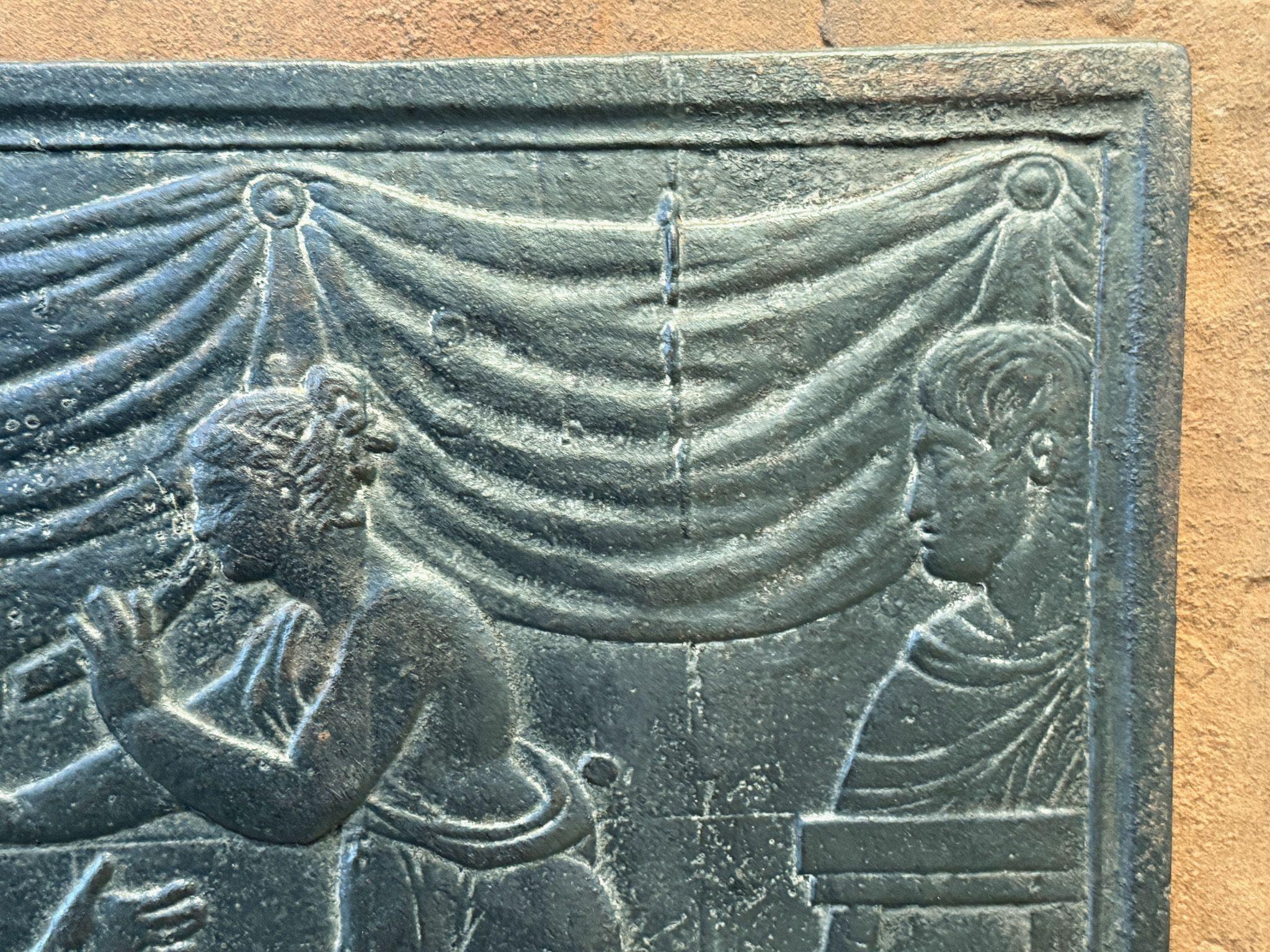 19th Century French Neoclassical Period Fireback / Backsplash For Sale 1