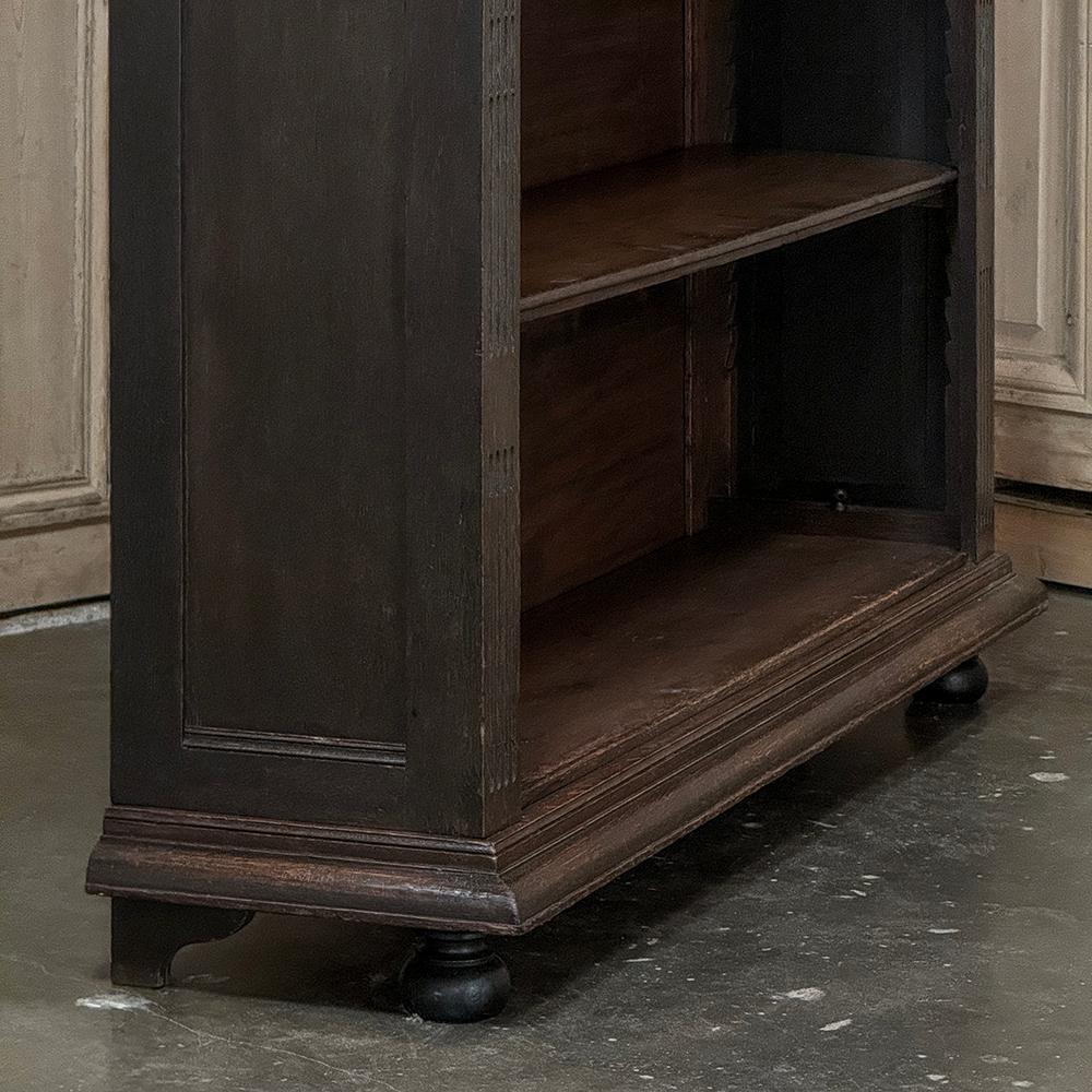 19th Century French Neoclassical ~ Renaissance Open Bookcase For Sale 9