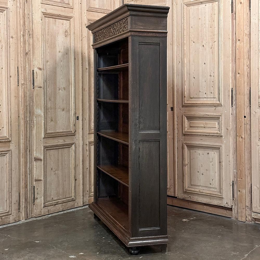 19th Century French Neoclassical ~ Renaissance Open Bookcase For Sale 10
