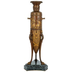 19th Century French Neoclassical Style Bronze Vase by Levillain and Barbedienne