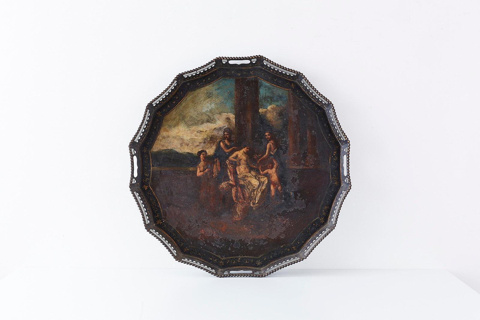 19th Century French Neoclassical Style Tole Tray 6