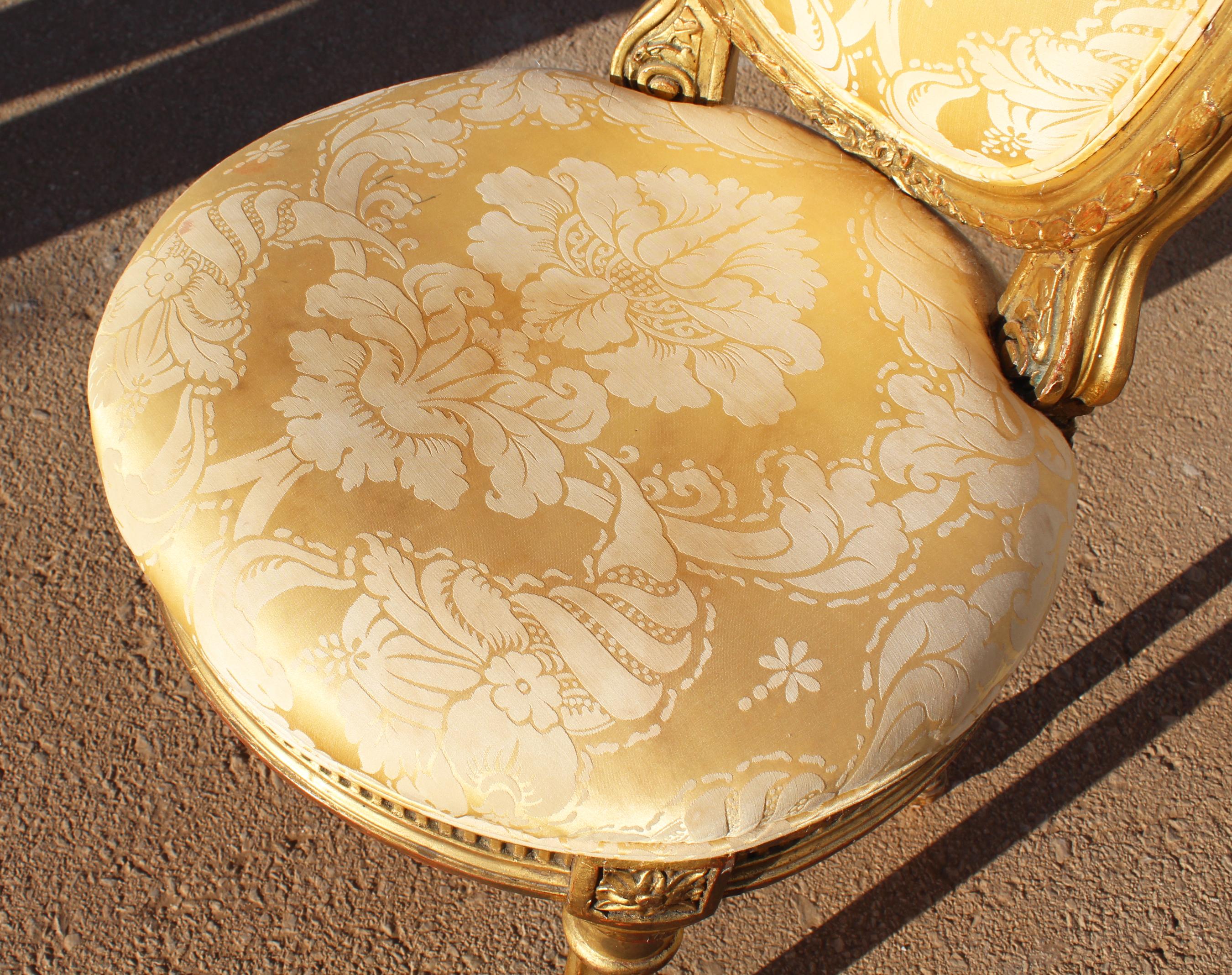 19th Century French Neoclassical Upholstered Chair 8