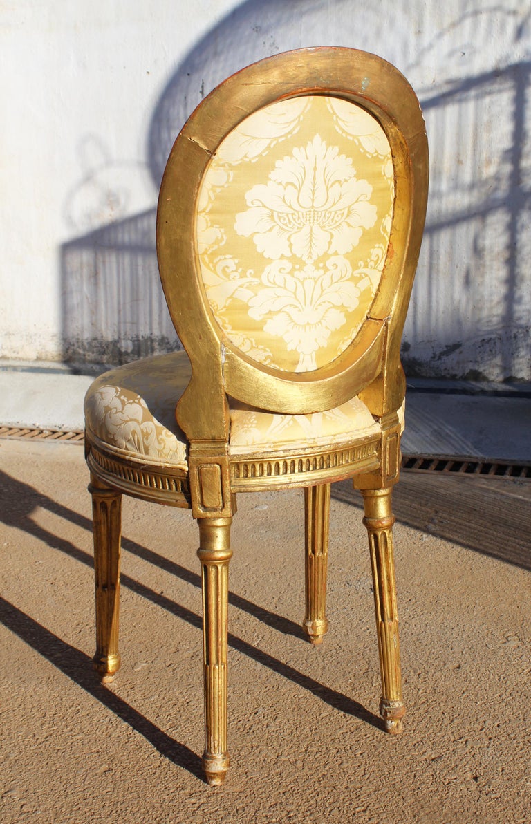 19th Century French Neoclassical Upholstered Chair For Sale at 1stDibs