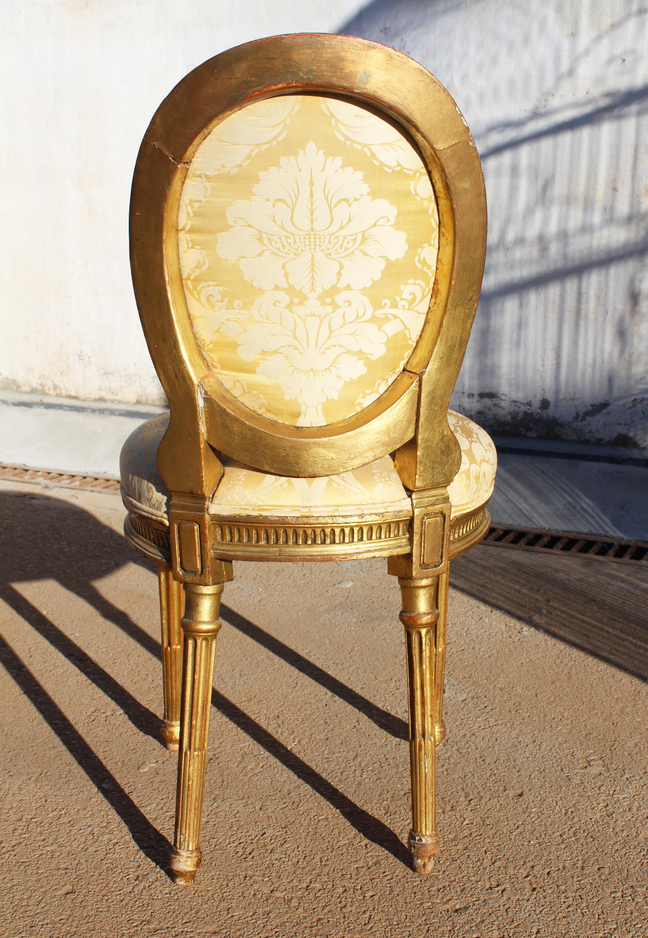 19th Century French Neoclassical Upholstered Chair 2
