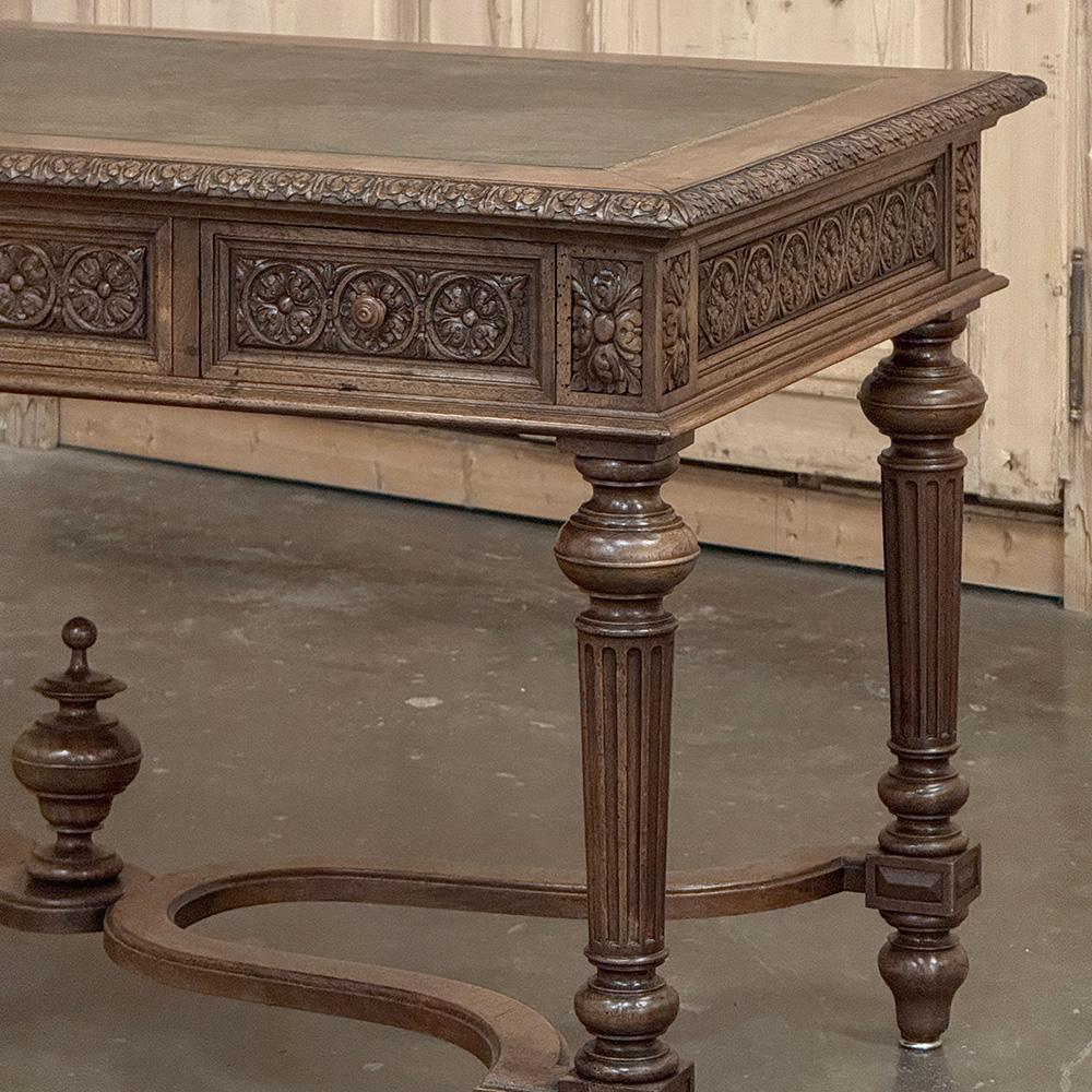 19th Century French Neoclassical Walnut Desk ~ Double Faced en venta 1