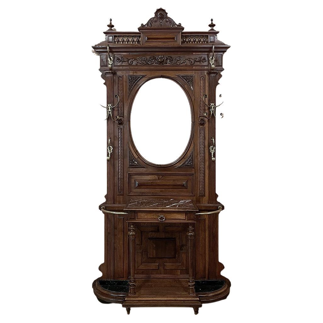 Mid Century Walnut Hall Tree at 1stDibs mid century hall tree, mid