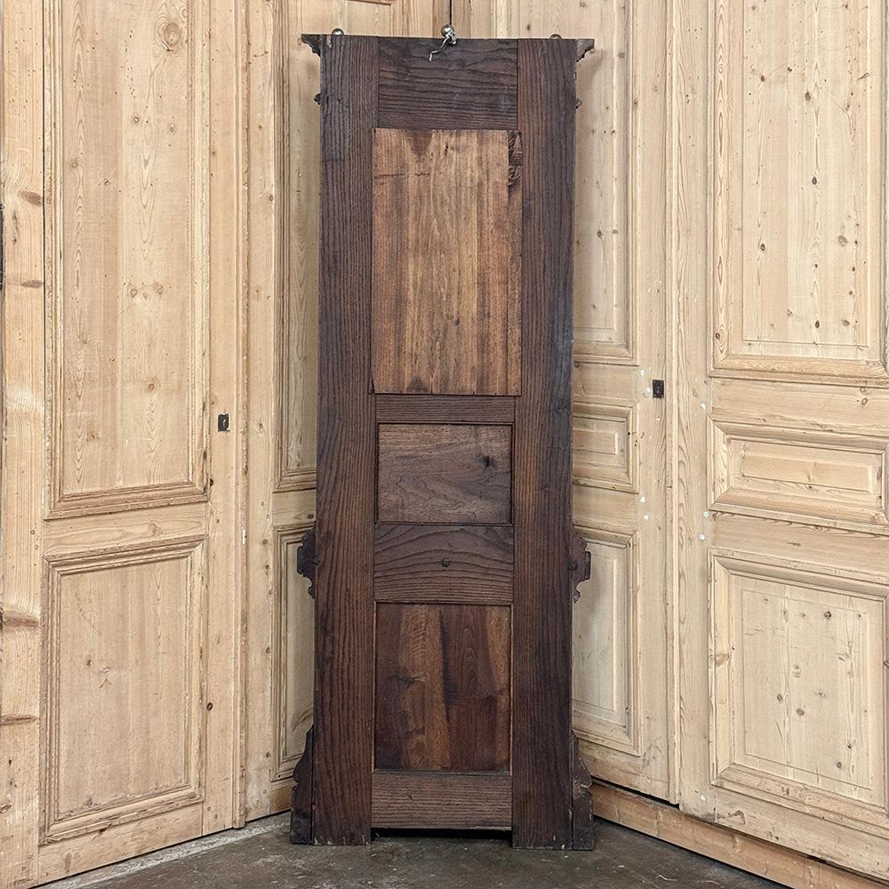 19th Century French Neoclassical Walnut Hall Tree For Sale 12